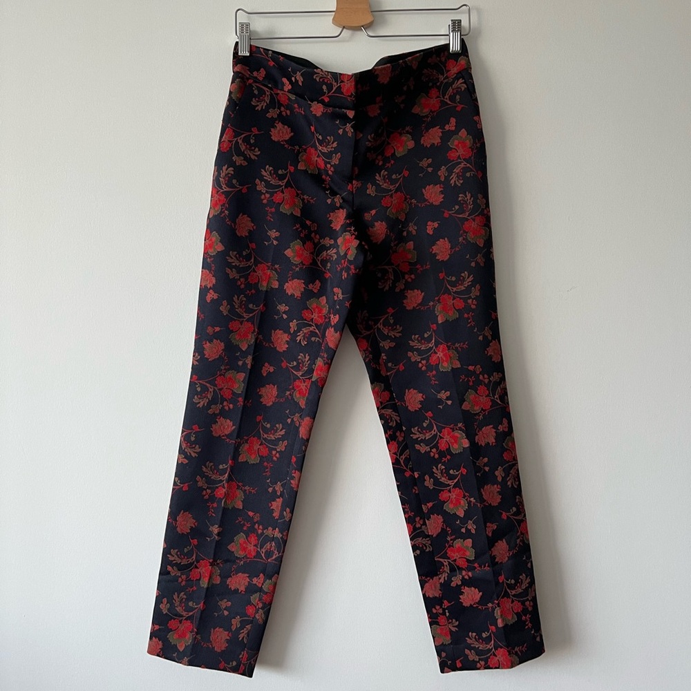 LOFT floral dress pants, size 4